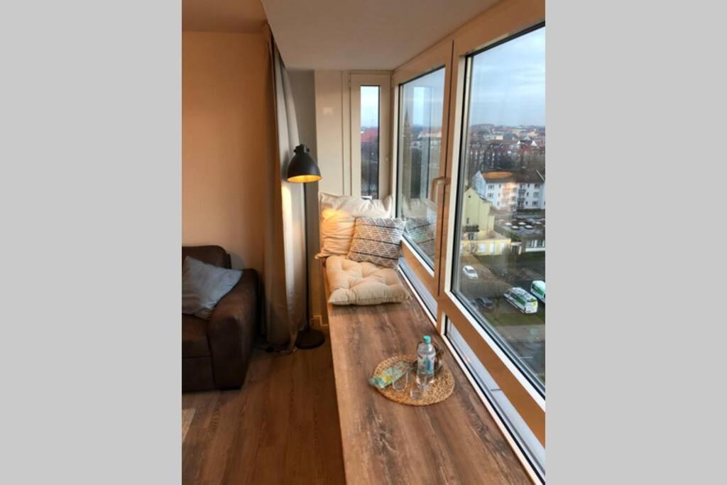 Yachtpanorama Weser und Yachthafenblick 1 Zi 7OG Bremerhaven Exterior foto